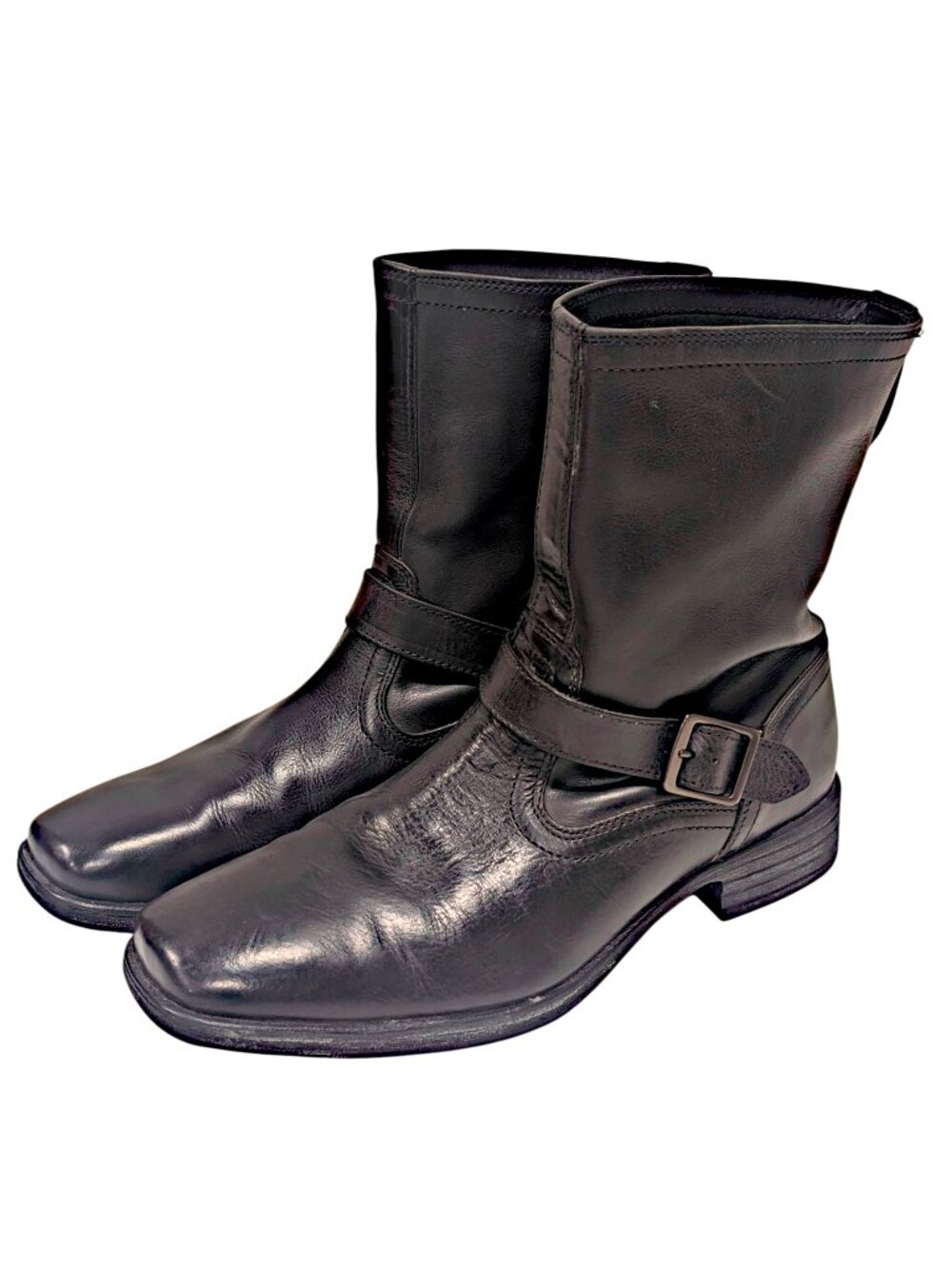 Ariat Men's Rambler Riot Motorcycle Harness Leather Black Boots Size 11.5